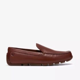 Ανδρικά απλά δερμάτινα Loafers Corsley σε χρώμα μπεζ