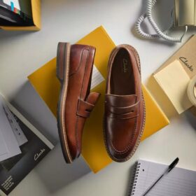 Ανδρικά δερμάτινα Loafers Aldwin Step Mid σε χρώμα Tan