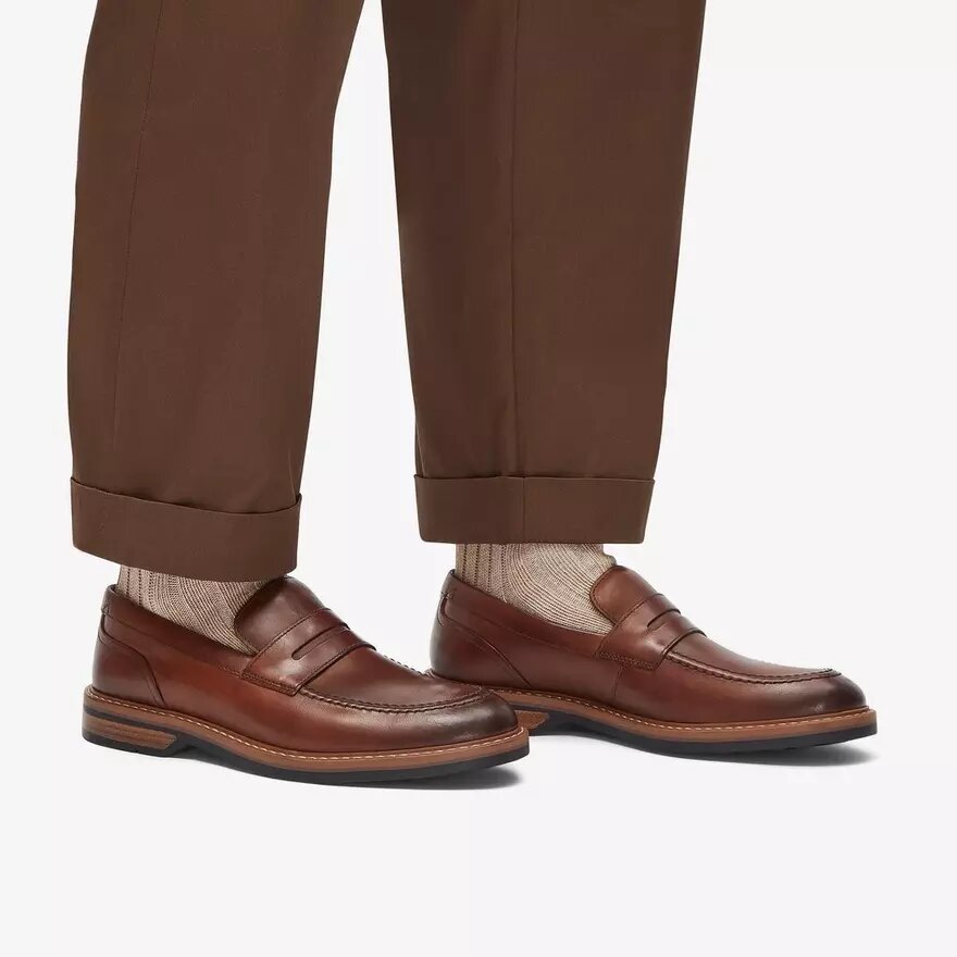Ανδρικά δερμάτινα Loafers Aldwin Step Mid σε χρώμα Tan Ανδρικά δερμάτινα Loafers Aldwin Step Mid σε χρώμα Tan