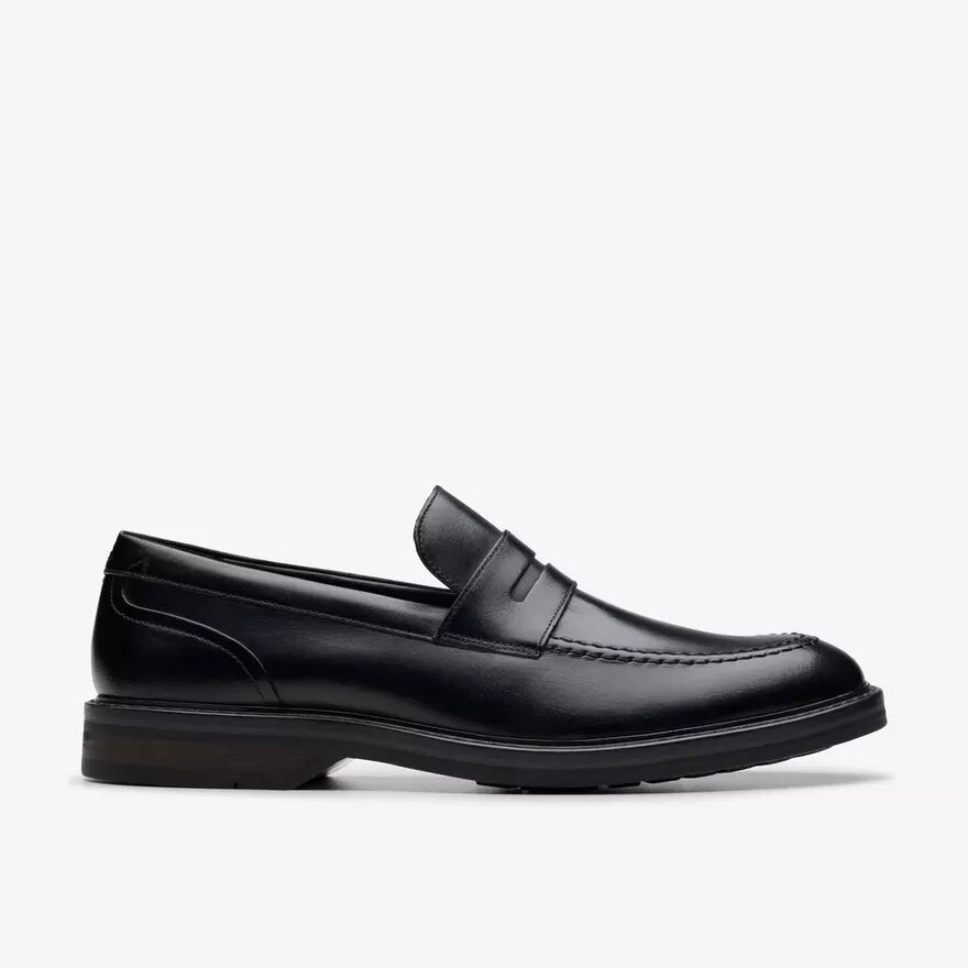 Ανδρικά δερμάτινα Loafers Aldwin Step σε μαύρο χρώμα Ανδρικά δερμάτινα Loafers Aldwin Step σε μαύρο χρώμα