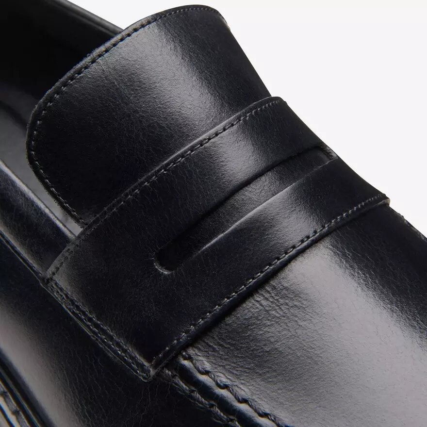 Ανδρικά δερμάτινα Loafers Aldwin Step σε μαύρο χρώμα Ανδρικά δερμάτινα Loafers Aldwin Step σε μαύρο χρώμα