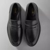 Ανδρικά δερμάτινα Loafers Aldwin Step σε μαύρο χρώμα Ανδρικά δερμάτινα Loafers Aldwin Step σε μαύρο χρώμα
