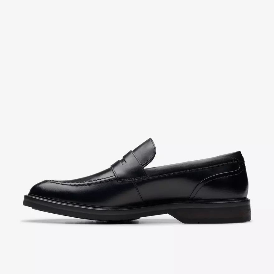 Ανδρικά δερμάτινα Loafers Aldwin Step σε μαύρο χρώμα Ανδρικά δερμάτινα Loafers Aldwin Step σε μαύρο χρώμα