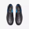 Ανδρικά δερμάτινα Loafers Flexway Step σε μαύρο χρώμα