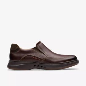 Ανδρικά δερμάτινα Loafers Un Briley Step σε χρώμα μαόνι | Clark’s