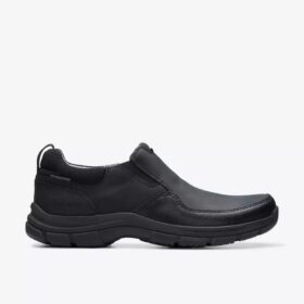 Ανδρικά δερμάτινα Loafers Walpath Step σε μαύρο χρώμα