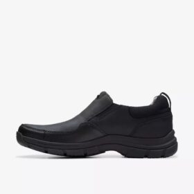 Ανδρικά δερμάτινα Loafers Walpath Step σε μαύρο χρώμα