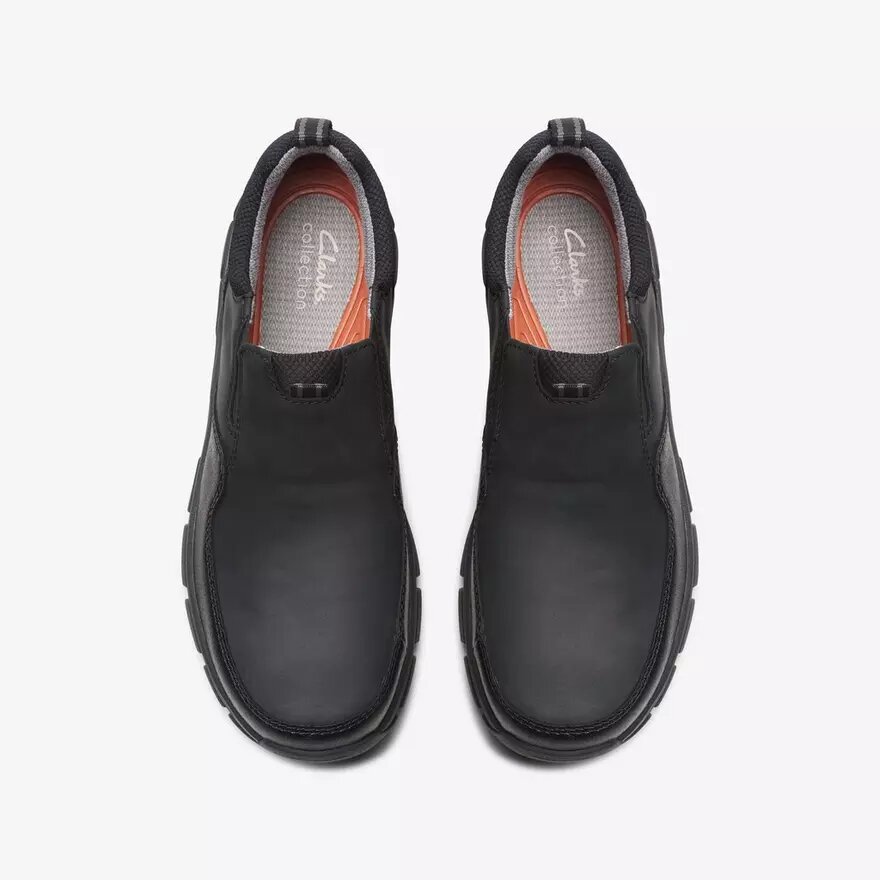 Ανδρικά δερμάτινα Loafers Walpath Step σε μαύρο χρώμα Ανδρικά δερμάτινα Loafers Walpath Step σε μαύρο χρώμα