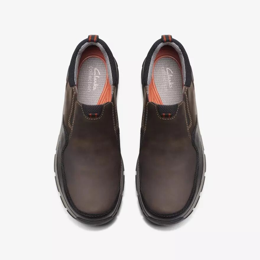 Ανδρικά δερμάτινα Loafers Walpath Step σε σκούρο καφέ χρώμα Ανδρικά δερμάτινα Loafers Walpath Step σε σκούρο καφέ χρώμα