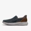 Ανδρικά δερμάτινα Slip-ons Craftwell Step Navy χωρίς κορδόνια Ανδρικά δερμάτινα Slip-ons Craftwell Step Navy χωρίς κορδόνια