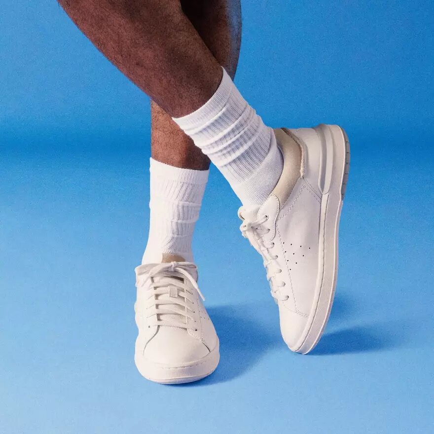 Ανδρικά δερμάτινα Sneakers Courtlite2 Run σε λευκό χρώμα Ανδρικά δερμάτινα Sneakers Courtlite2 Run σε λευκό χρώμα