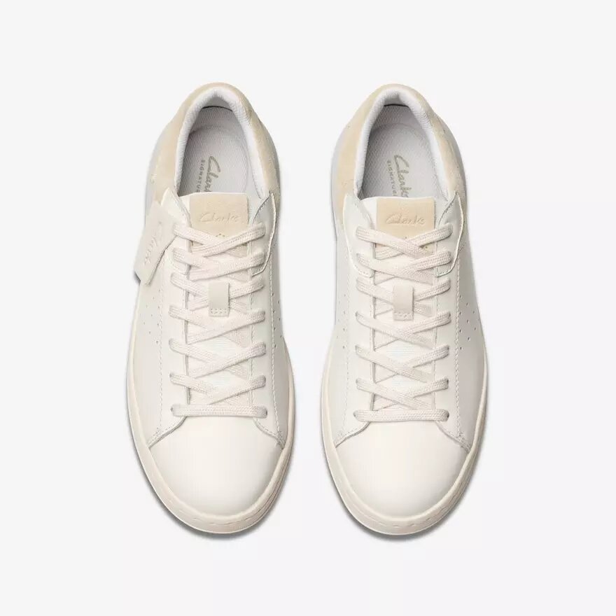 Ανδρικά δερμάτινα Sneakers Courtlite2 Run σε λευκό χρώμα Ανδρικά δερμάτινα Sneakers Courtlite2 Run σε λευκό χρώμα