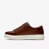 Ανδρικά δερμάτινα Sneakers Goswell Tie σε χρώμα μπεζ