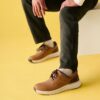 Ανδρικά δερμάτινα Sneakers Motion Trek Pt σε σκούρο καφέ χρώμα Ανδρικά δερμάτινα Sneakers Motion Trek Pt σε σκούρο καφέ χρώμα