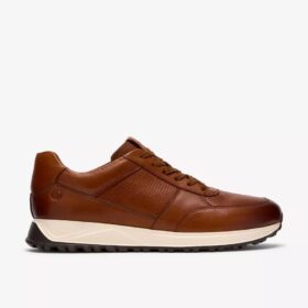 Ανδρικά δερμάτινα Sneakers Radwell Tie σε χρώμα μπεζ