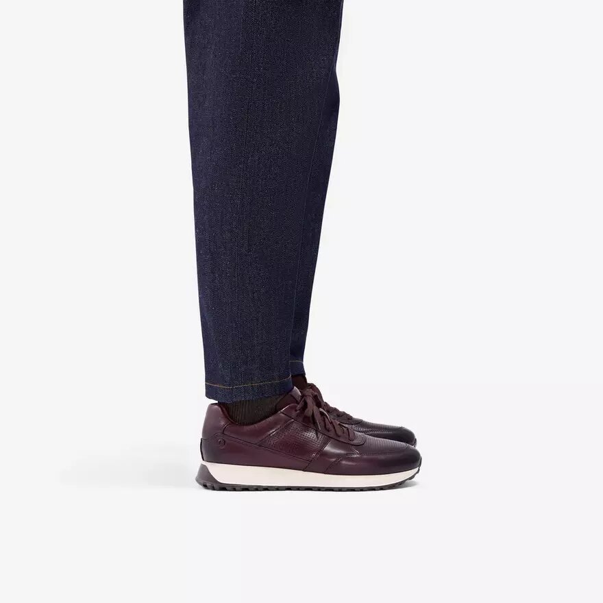 Ανδρικά δερμάτινα Sneakers Radwell Tie σε καφέ χρώμα Ανδρικά δερμάτινα Sneakers Radwell Tie σε καφέ χρώμα