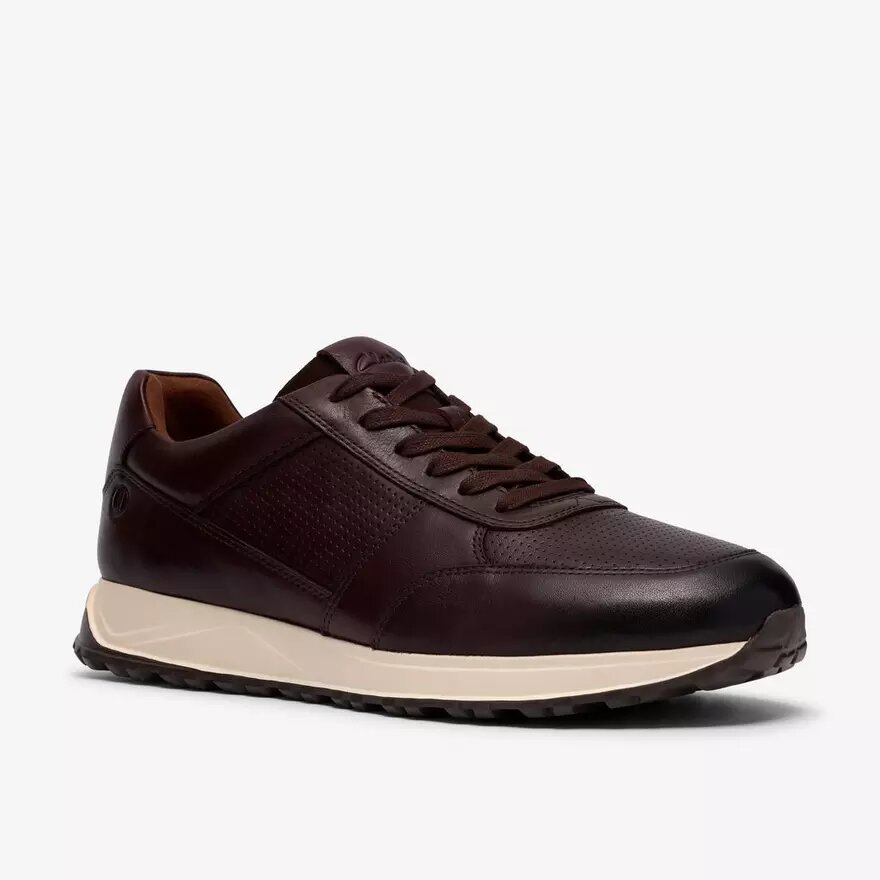 Ανδρικά δερμάτινα Sneakers Radwell Tie σε καφέ χρώμα Ανδρικά δερμάτινα Sneakers Radwell Tie σε καφέ χρώμα