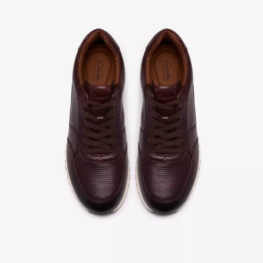 Ανδρικά δερμάτινα Sneakers Radwell Tie σε καφέ χρώμα Ανδρικά δερμάτινα Sneakers Radwell Tie σε καφέ χρώμα