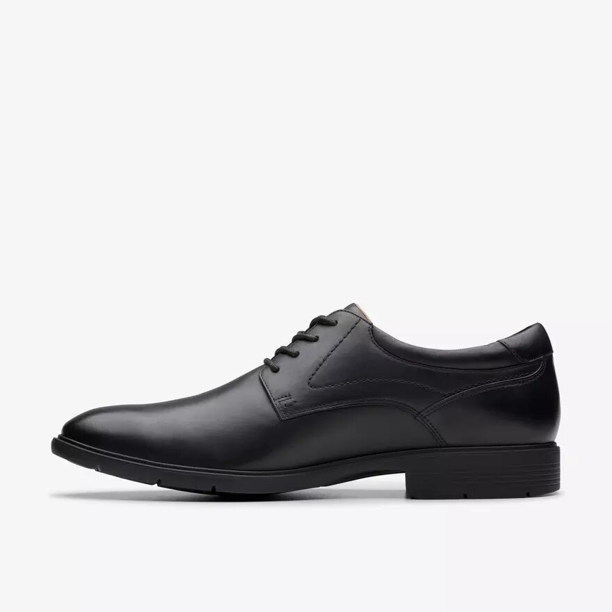 Ανδρικά Eldredge Plain Black Leather Oxford Παπούτσια | Clark’s Ανδρικά Eldredge Plain Black Leather Oxford Παπούτσια | Clark’s