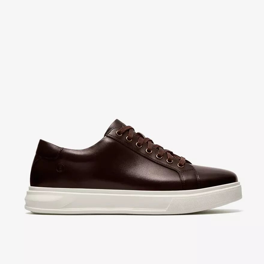 Ανδρικά καφέ δερμάτινα Sneakers Goswell Tie Ανδρικά καφέ δερμάτινα Sneakers Goswell Tie