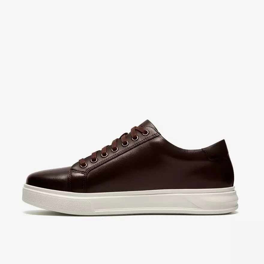 Ανδρικά καφέ δερμάτινα Sneakers Goswell Tie Ανδρικά καφέ δερμάτινα Sneakers Goswell Tie