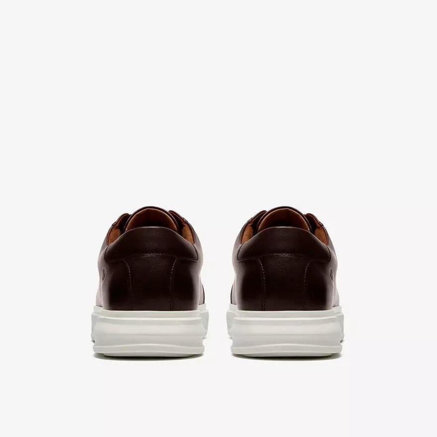 Ανδρικά καφέ δερμάτινα Sneakers Goswell Tie Ανδρικά καφέ δερμάτινα Sneakers Goswell Tie
