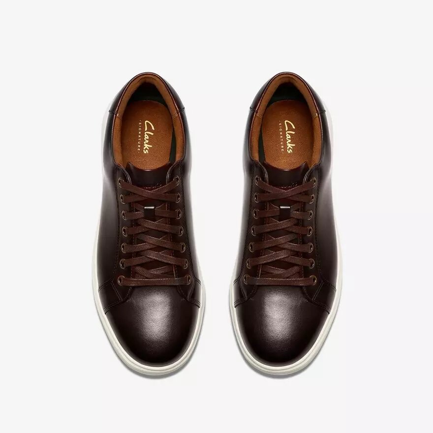 Ανδρικά καφέ δερμάτινα Sneakers Goswell Tie Ανδρικά καφέ δερμάτινα Sneakers Goswell Tie