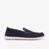Ανδρικά καλοκαιρινά Loafers Flexway Step από σουέτ σε χρώμα ναυτικό μπλε, τύπου slip-on Ανδρικά καλοκαιρινά Loafers Flexway Step από σουέτ σε χρώμα ναυτικό μπλε, τύπου slip-on