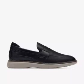 Ανδρικά Loafers Brantin από μαύρο δέρμα
