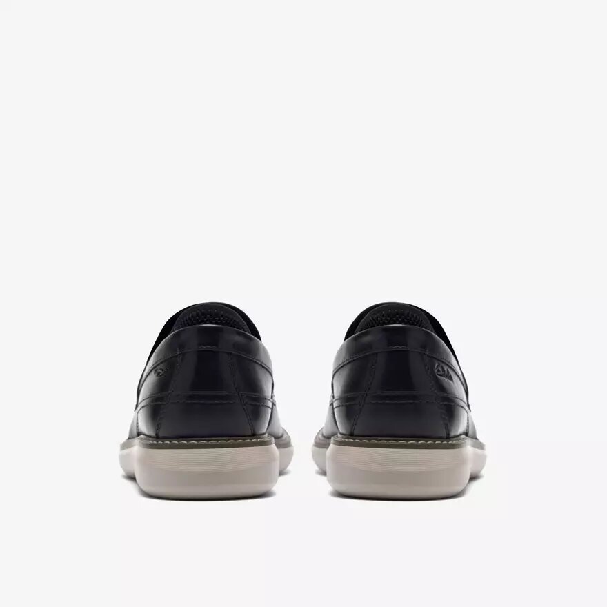 Ανδρικά Loafers Brantin από μαύρο δέρμα Ανδρικά Loafers Brantin από μαύρο δέρμα