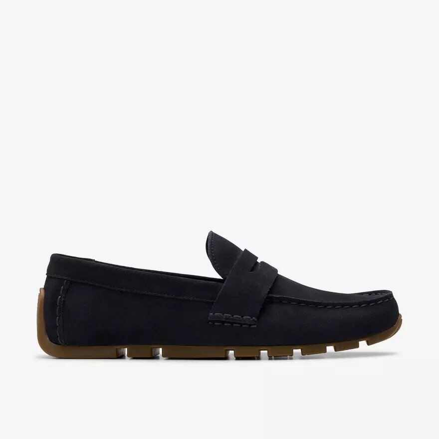 Ανδρικά Loafers Corsley Bar από σουέτ σε χρώμα ναυτικό μπλε Ανδρικά Loafers Corsley Bar από σουέτ σε χρώμα ναυτικό μπλε