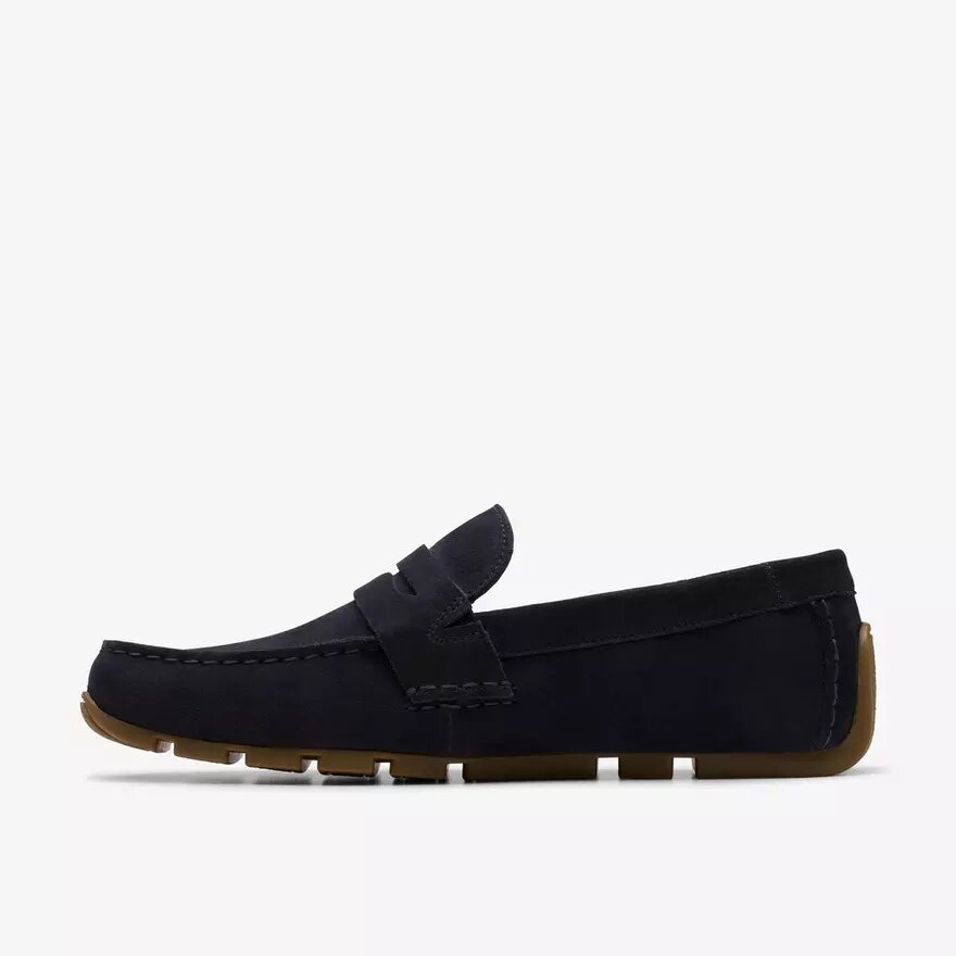 Ανδρικά Loafers Corsley Bar από σουέτ σε χρώμα ναυτικό μπλε Ανδρικά Loafers Corsley Bar από σουέτ σε χρώμα ναυτικό μπλε