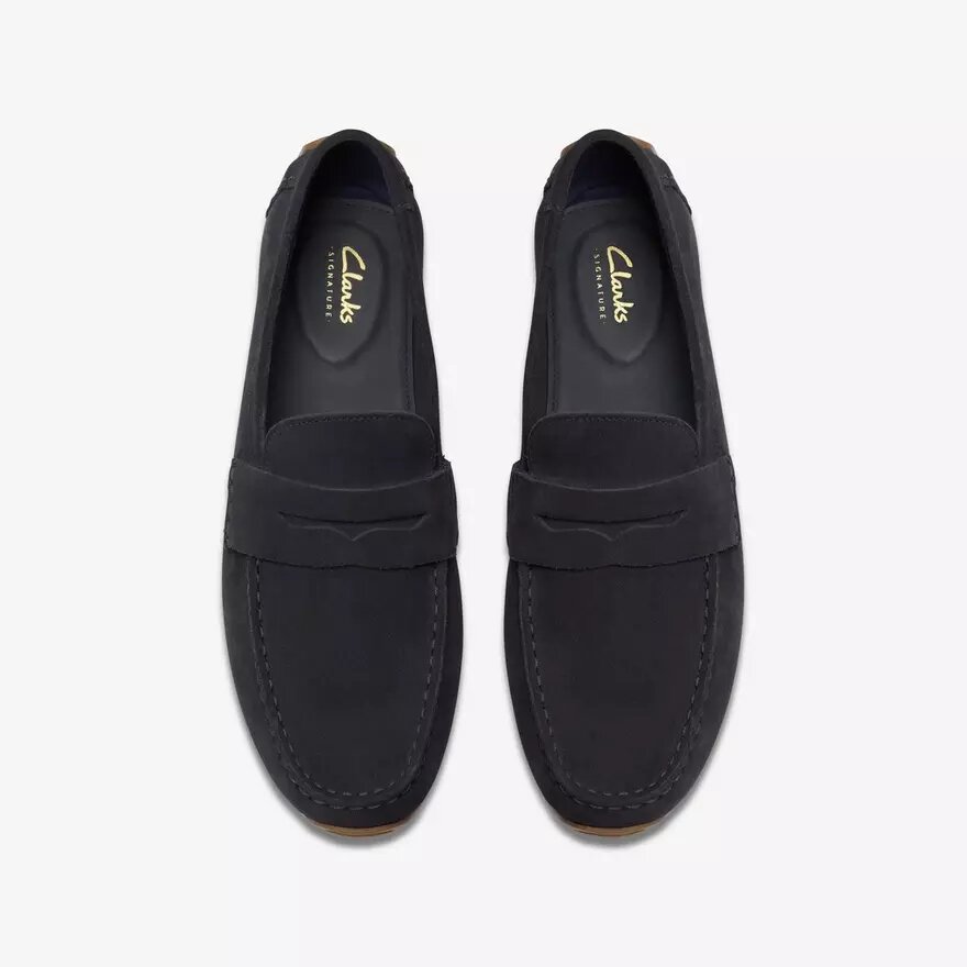 Ανδρικά Loafers Corsley Bar από σουέτ σε χρώμα ναυτικό μπλε Ανδρικά Loafers Corsley Bar από σουέτ σε χρώμα ναυτικό μπλε