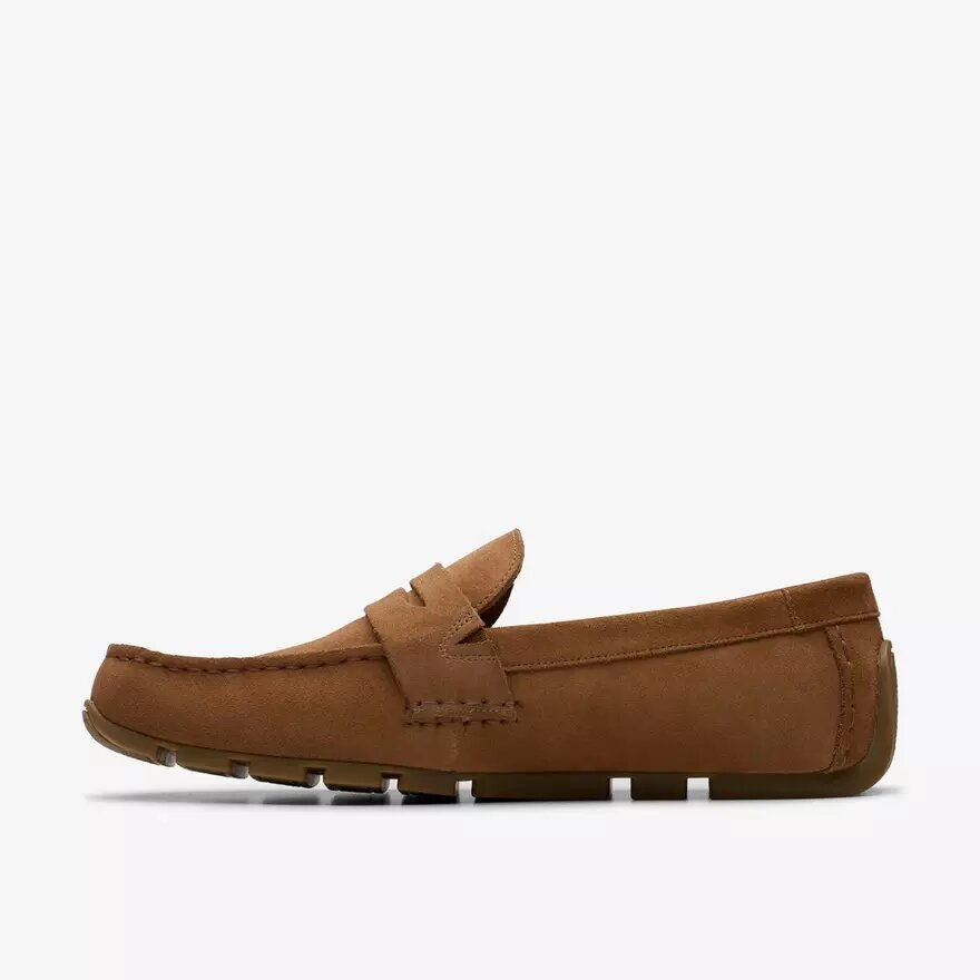 Ανδρικά Loafers Corsley Bar Cola από σουέτ Ανδρικά Loafers Corsley Bar Cola από σουέτ