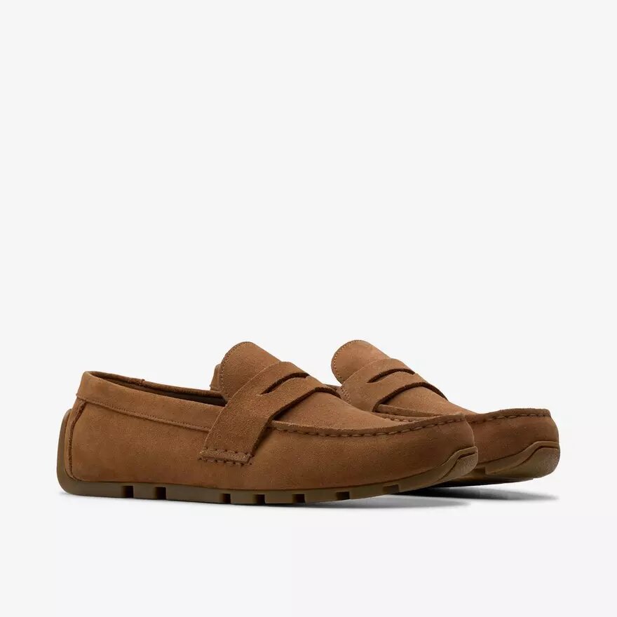 Ανδρικά Loafers Corsley Bar Cola από σουέτ Ανδρικά Loafers Corsley Bar Cola από σουέτ