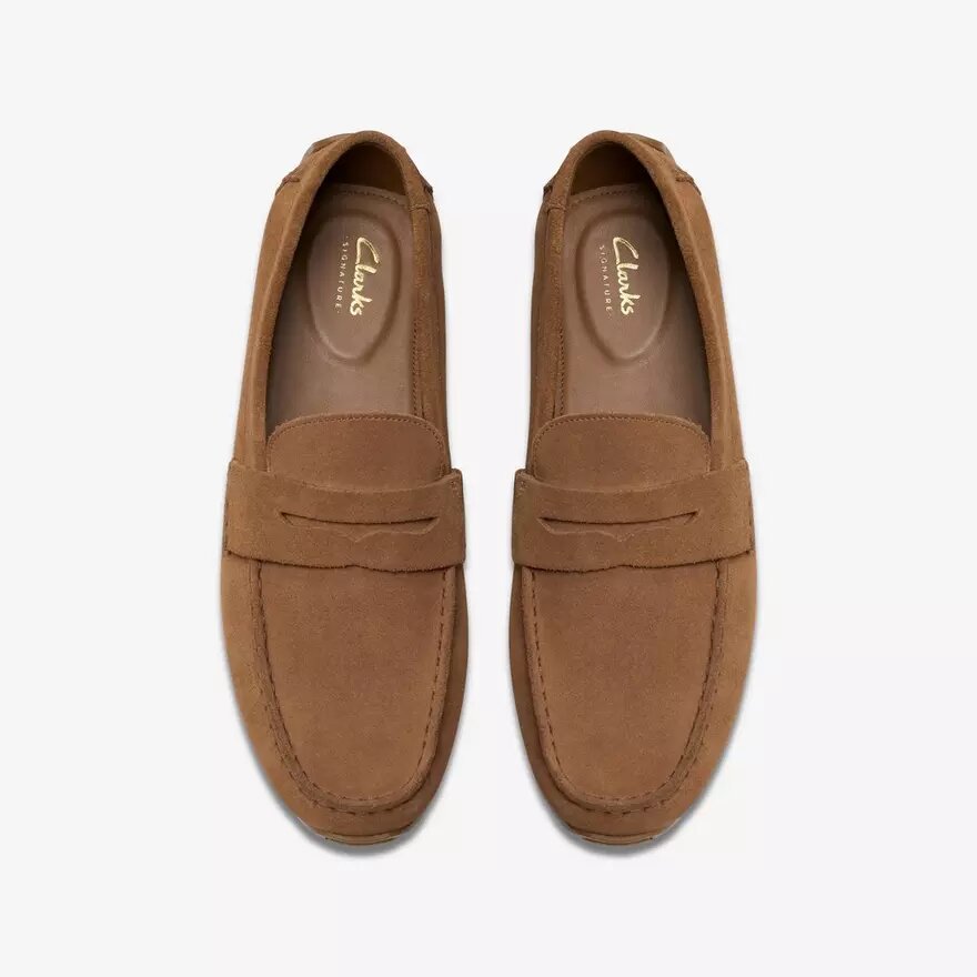 Ανδρικά Loafers Corsley Bar Cola από σουέτ Ανδρικά Loafers Corsley Bar Cola από σουέτ