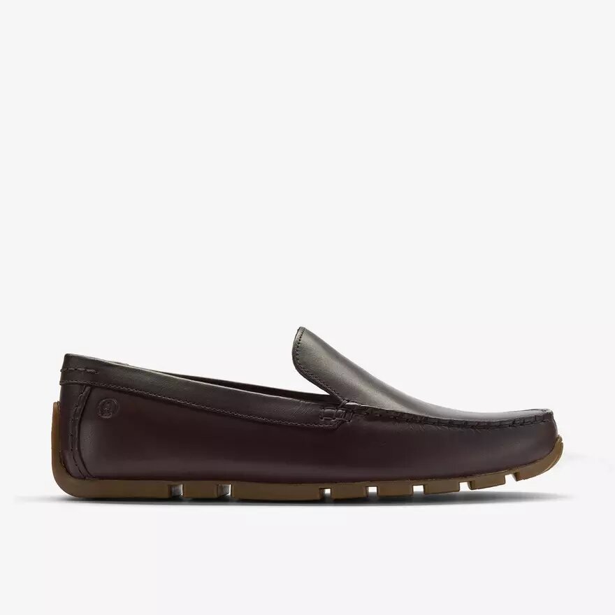 Ανδρικά Loafers Corsley Plain από σκούρο καφέ δέρμα Ανδρικά Loafers Corsley Plain από σκούρο καφέ δέρμα