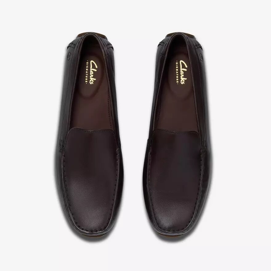 Ανδρικά Loafers Corsley Plain από σκούρο καφέ δέρμα Ανδρικά Loafers Corsley Plain από σκούρο καφέ δέρμα