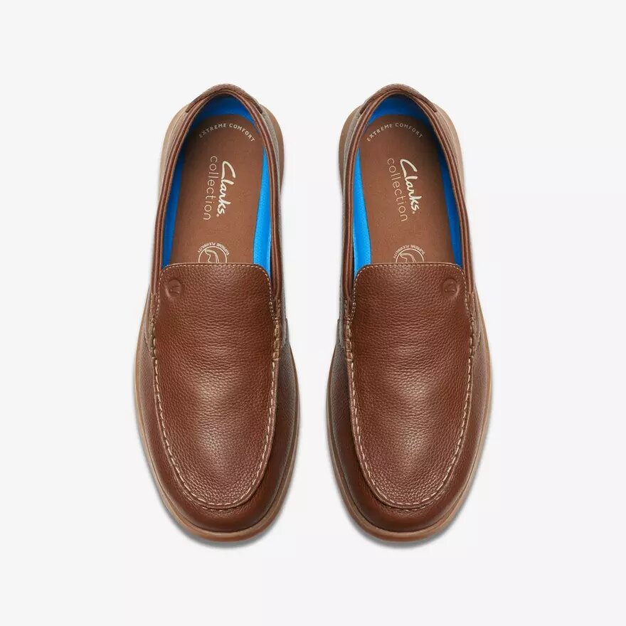 Ανδρικά Loafers Flexway Step από ανοιχτό καφέ δέρμα, τύπου slip-on Ανδρικά Loafers Flexway Step από ανοιχτό καφέ δέρμα, τύπου slip-on