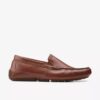 Ανδρικά Loafers οδήγησης Markman Plain από σκούρο καφέ δέρμα Ανδρικά Loafers οδήγησης Markman Plain από σκούρο καφέ δέρμα