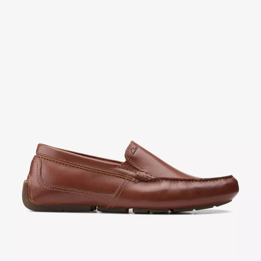 Ανδρικά Loafers οδήγησης Markman Plain από σκούρο καφέ δέρμα Ανδρικά Loafers οδήγησης Markman Plain από σκούρο καφέ δέρμα