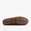 Ανδρικά Loafers οδήγησης Markman Plain από σκούρο καφέ δέρμα Ανδρικά Loafers οδήγησης Markman Plain από σκούρο καφέ δέρμα