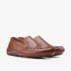 Ανδρικά Loafers οδήγησης Markman Plain από σκούρο καφέ δέρμα Ανδρικά Loafers οδήγησης Markman Plain από σκούρο καφέ δέρμα