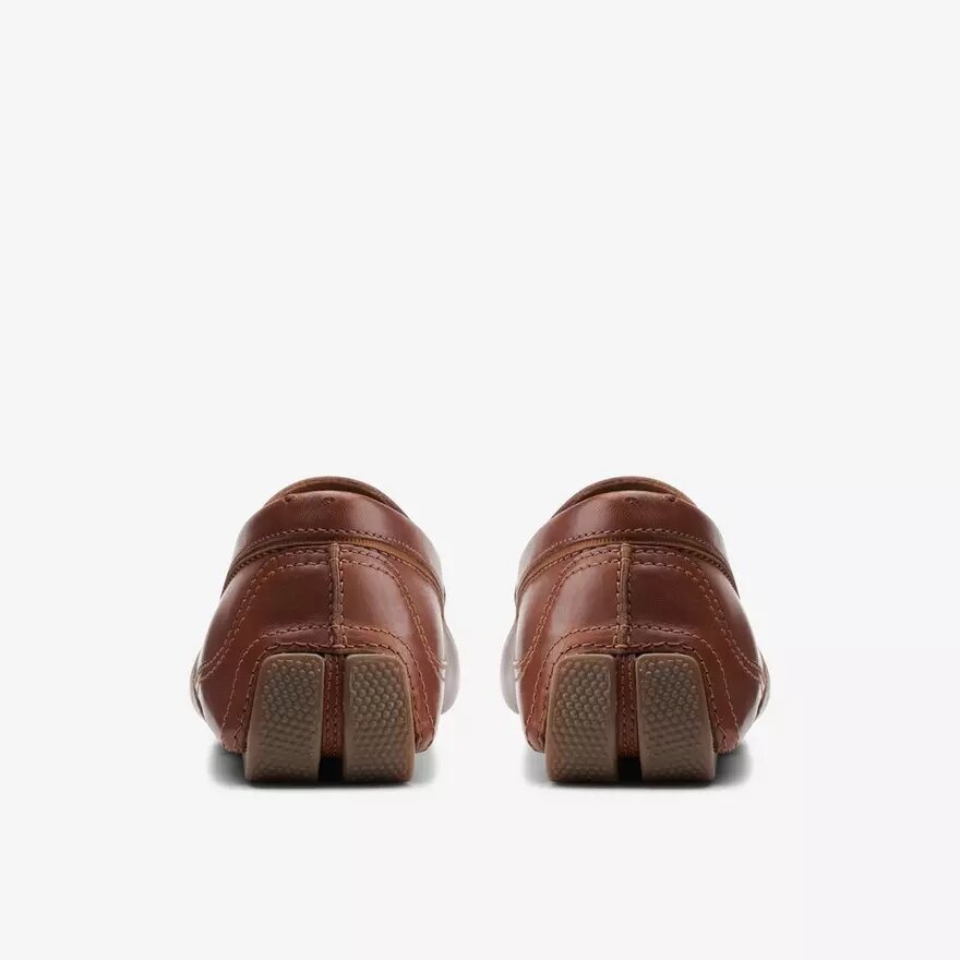 Ανδρικά Loafers οδήγησης Markman Plain από σκούρο καφέ δέρμα Ανδρικά Loafers οδήγησης Markman Plain από σκούρο καφέ δέρμα