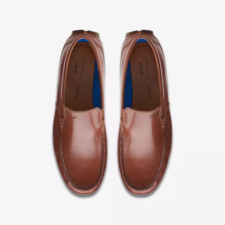 Ανδρικά Loafers οδήγησης Markman Plain από σκούρο καφέ δέρμα Ανδρικά Loafers οδήγησης Markman Plain από σκούρο καφέ δέρμα
