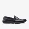 Ανδρικά μαύρα δερμάτινα Loafers Markman Plain