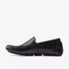Ανδρικά μαύρα δερμάτινα Loafers Markman Plain