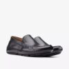 Ανδρικά μαύρα δερμάτινα Loafers Markman Plain