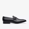 Ανδρικά μαύρα δερμάτινα Loafers Paulton Lo