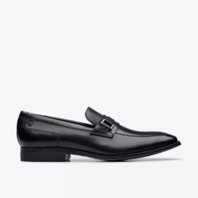 Ανδρικά μαύρα δερμάτινα Loafers Paulton Lo Ανδρικά μαύρα δερμάτινα Loafers Paulton Lo